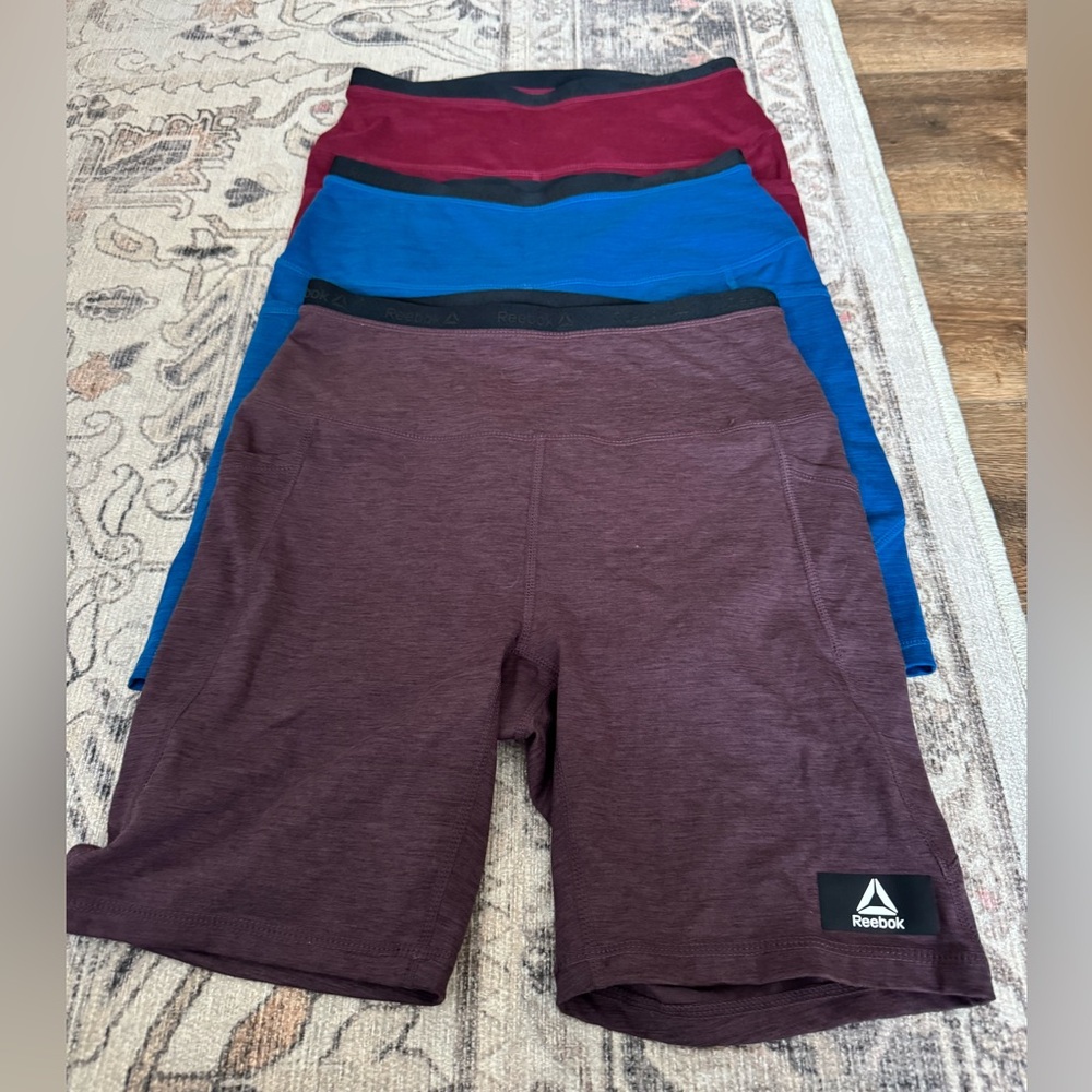 Reebok Biker Shorts with pockets - LOT OF 4